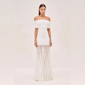 Alexis Strapless White Dress